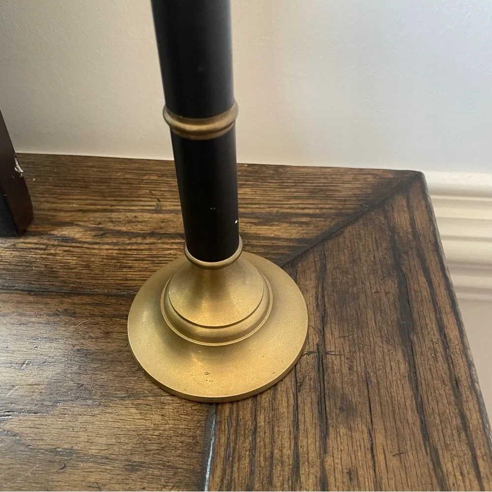 Vintage Brass  Candlestick Holder,  10”H x 3”b